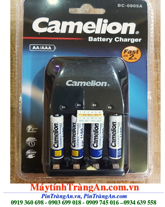 Camelion BC-0905A, Bộ sạc pin AAA Camelion BC-0905A kèm 4 pin sạc AAA1100mAh 1.2v Lockbox